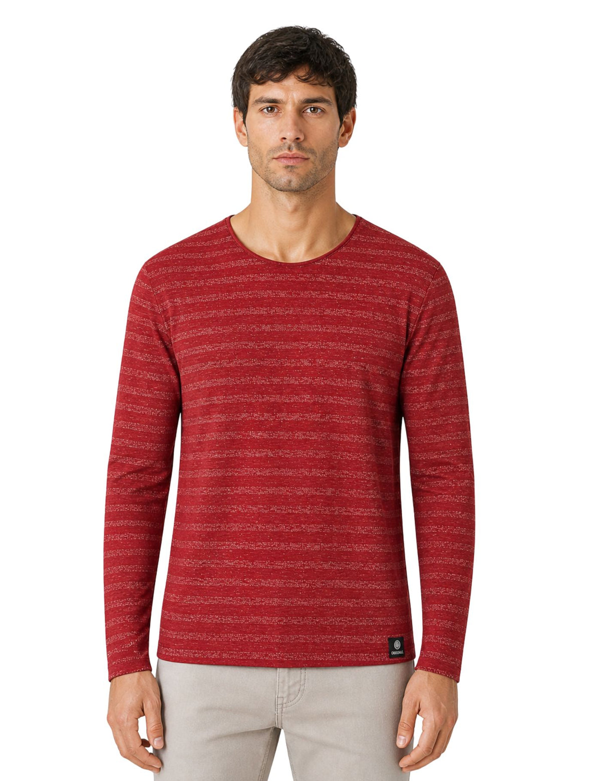 Original Textured Knit Long Sleeve Pollover.(FFF)