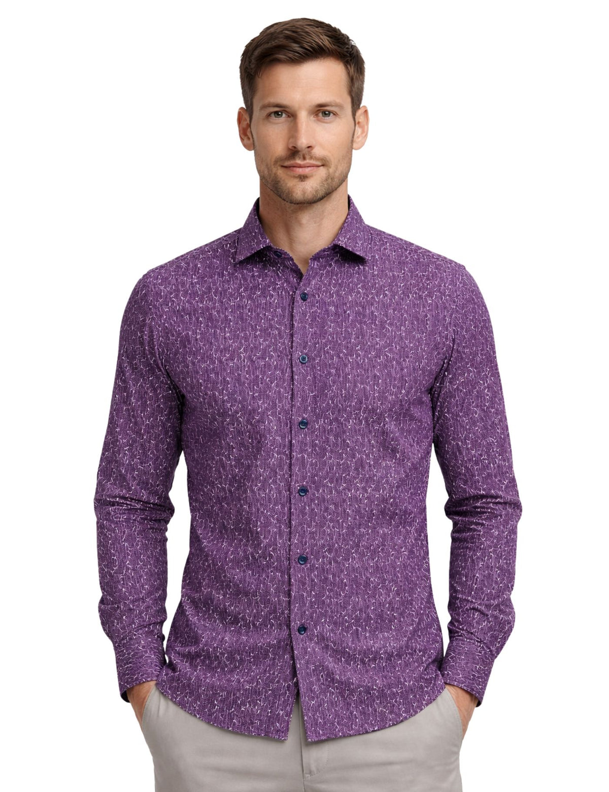 Piserro Men’s Dress Shirt.(FFF)