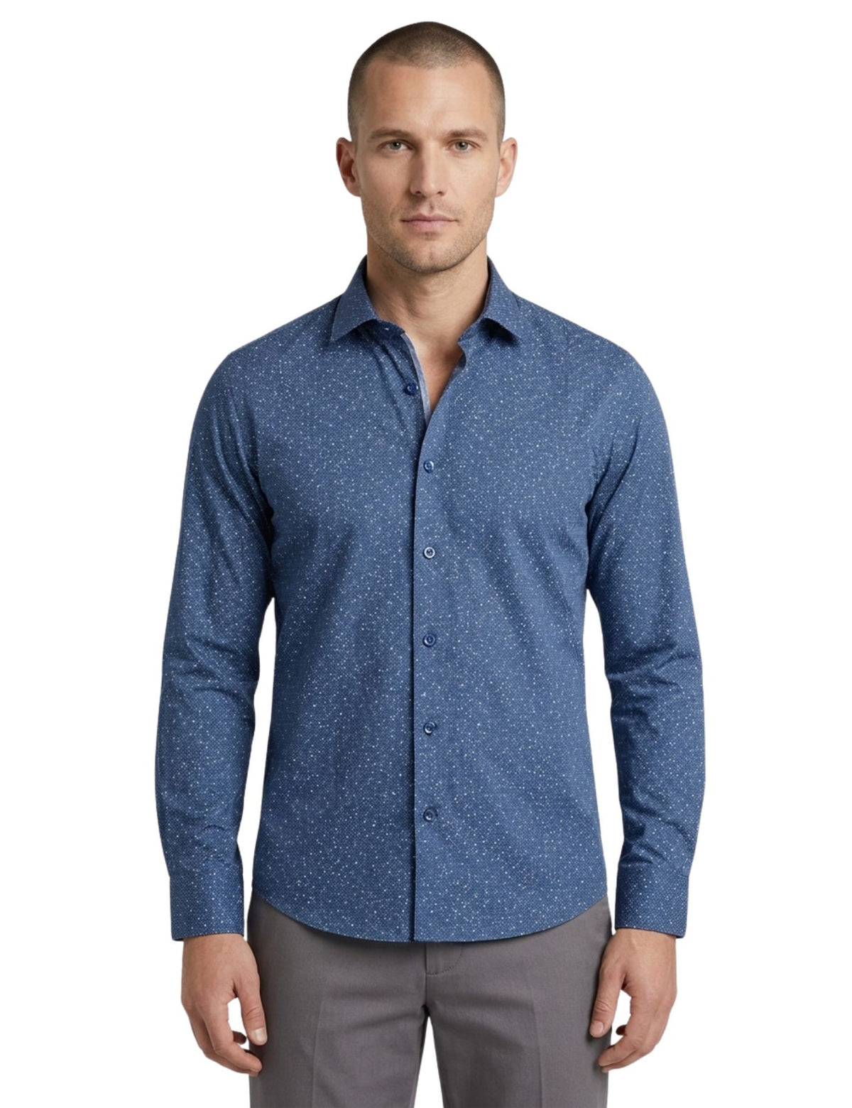 Piserro Men’s Dress Shirt.(FFF)