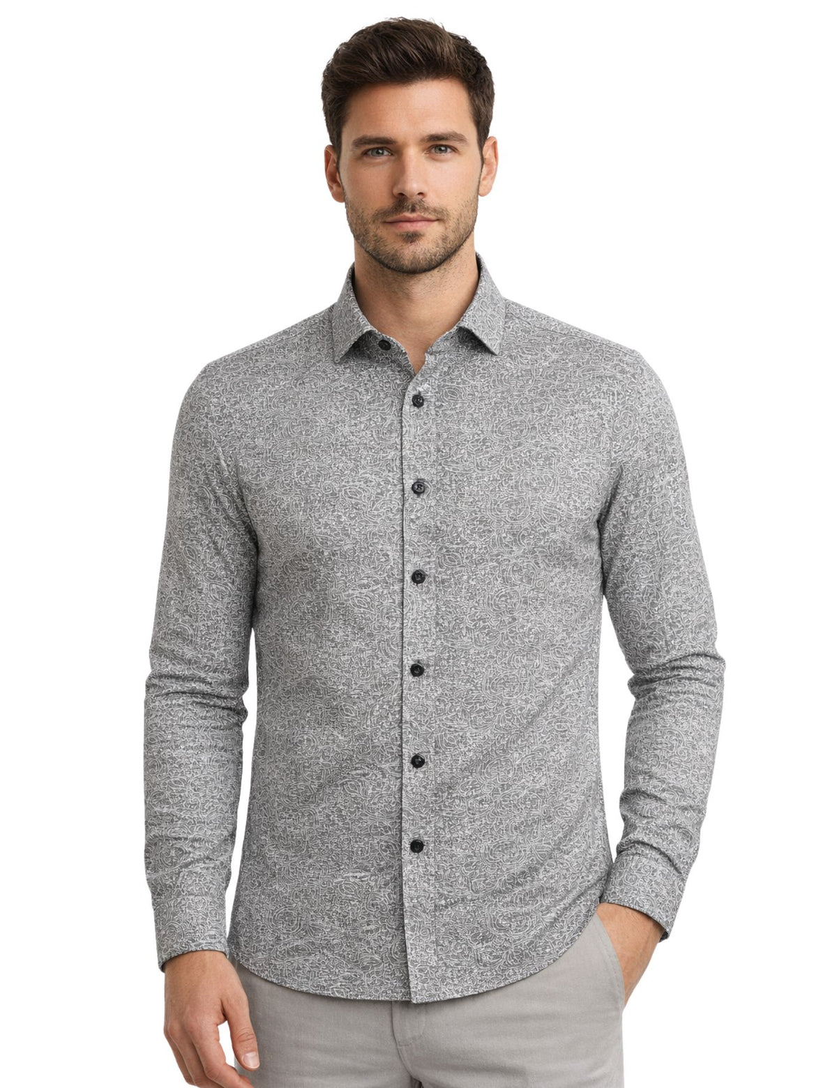 Piserro Men’s Dress Shirt.(FFF)