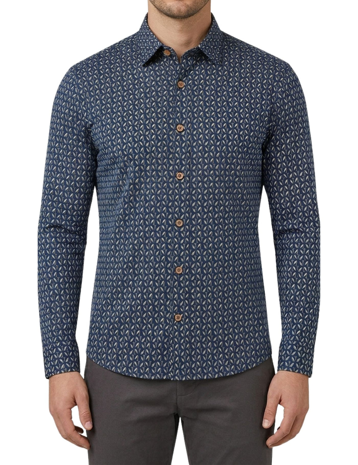 Piserro Men’s Dress Shirt.(FFF)