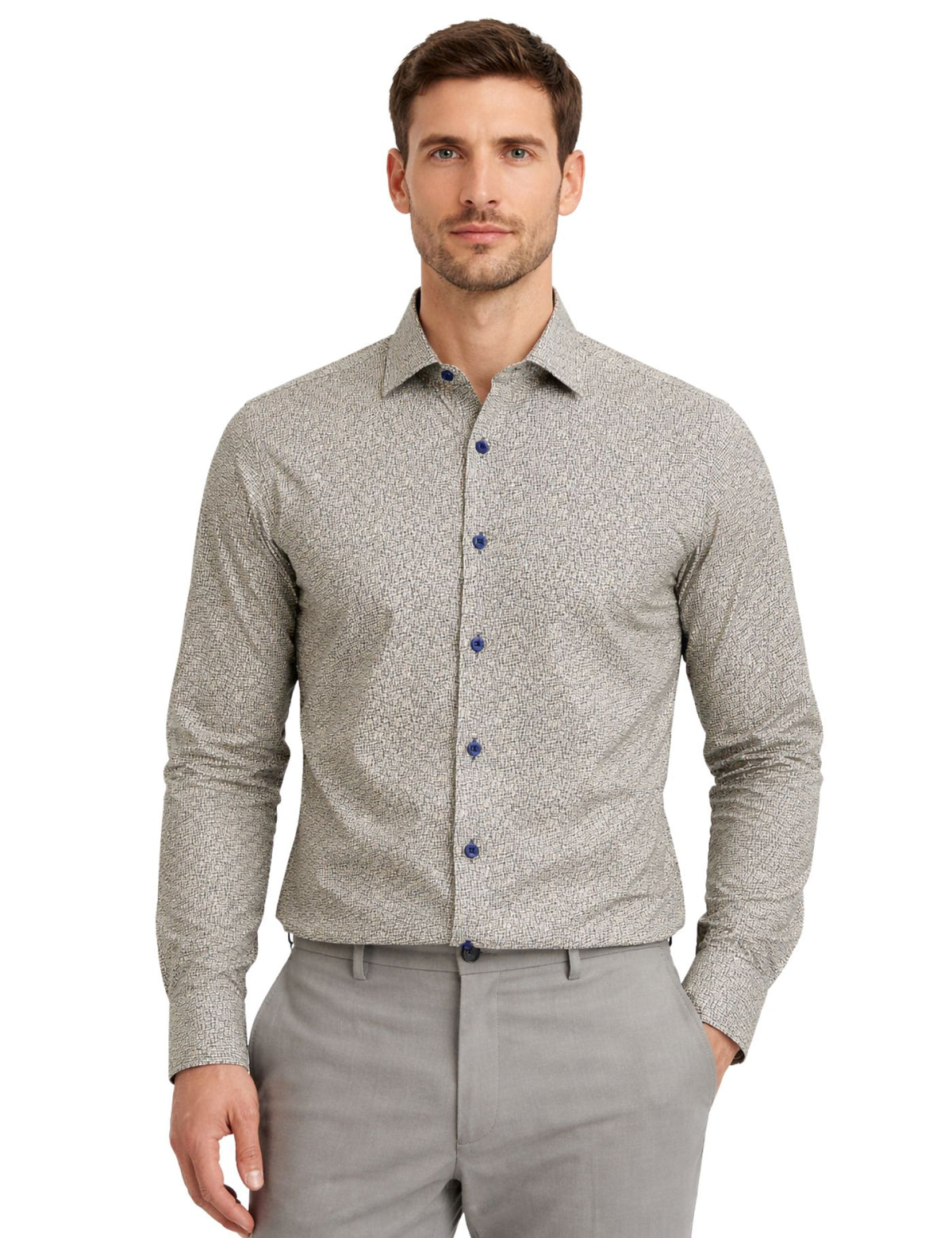 Piserro Men’s Dress Shirt.(FFF)
