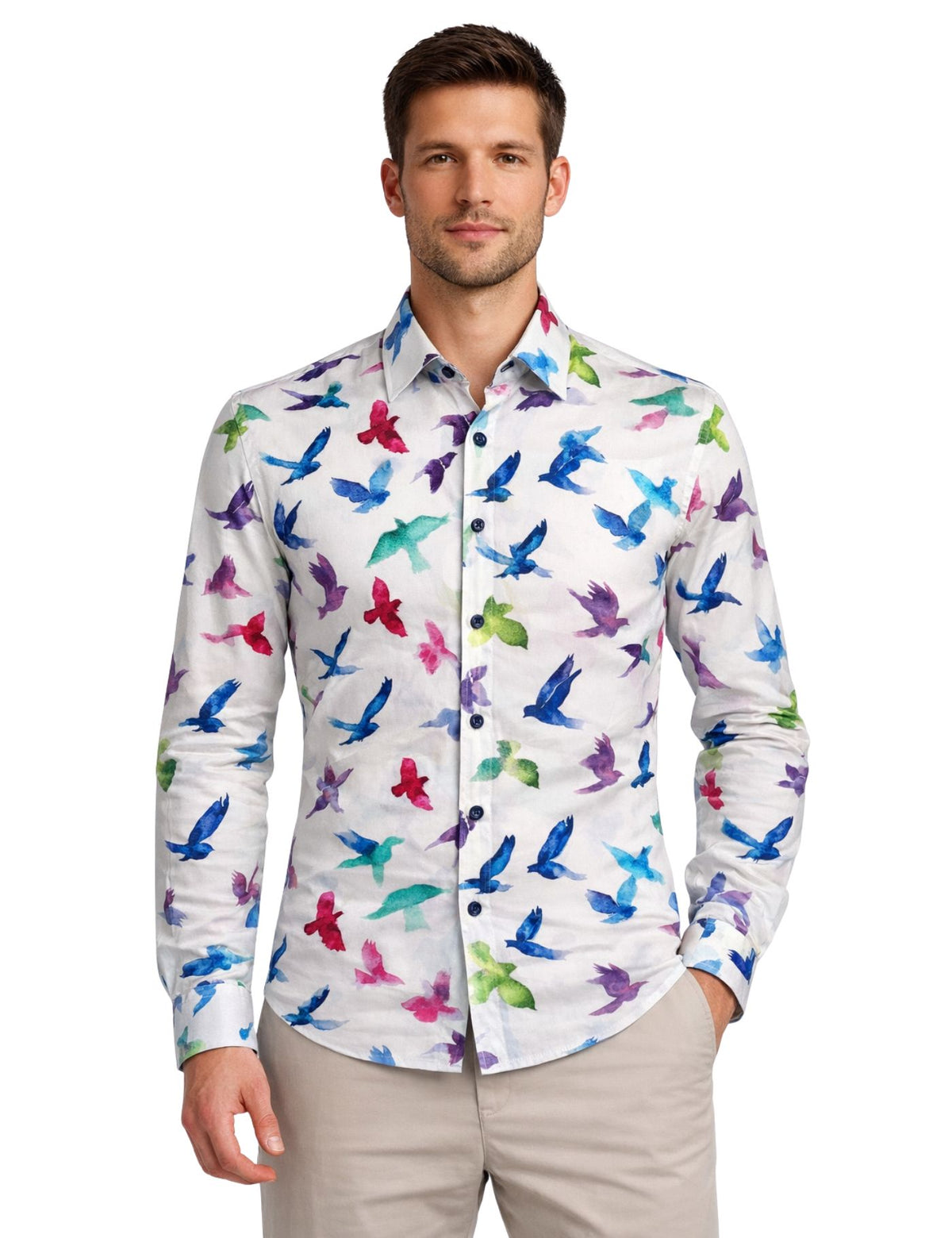 Piserro Men’s Dress Shirt.(FFF)
