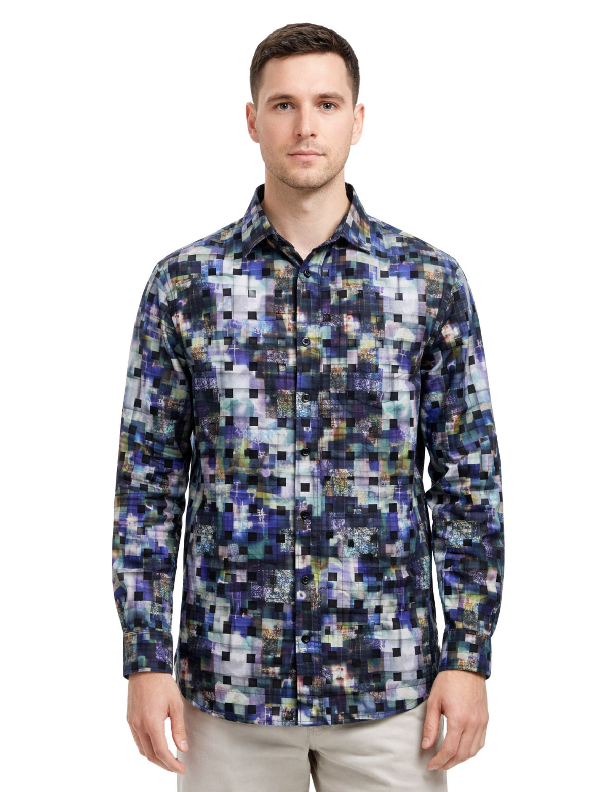 Piserro Men’s Dress Shirt.(FFF)