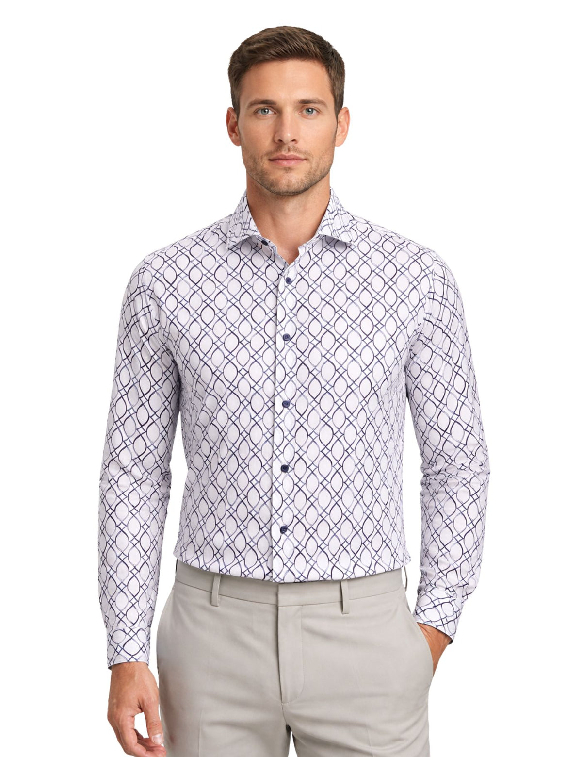 Piserro Men’s Patterned Shirt.(FFF)
