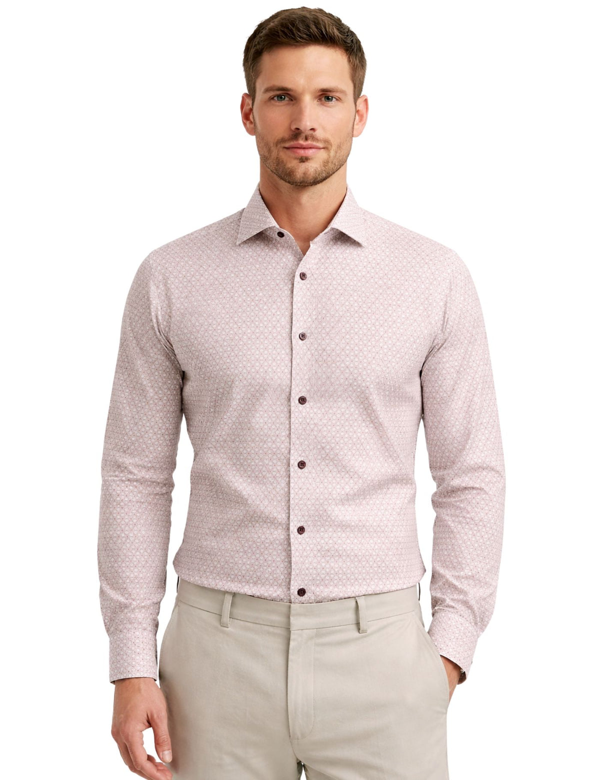 Piserro Men's PatternedShirt.(FFF)