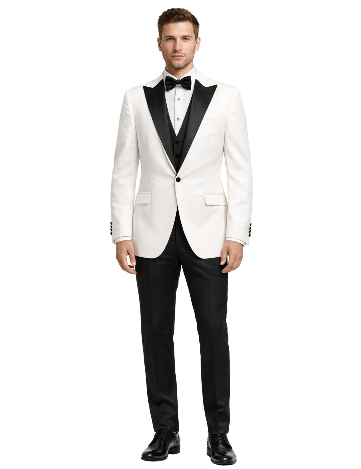 Piserro Men’s Three-Piece Suit + Bow tie.(FFF)