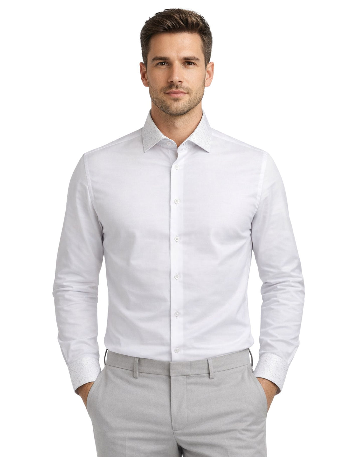 Serpico Men’s Rhinestone Dress Shirt.(FFF)