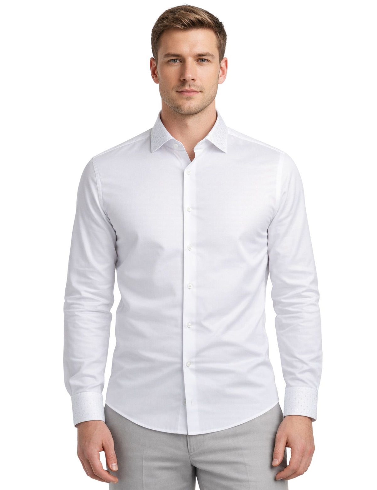 Serpico Men’s Rhinestone Dress Shirt.(FFF)