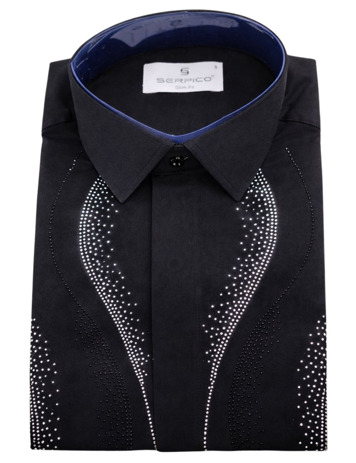 Serpico Men’s Rhinestone Dress Shirt.(FFF)