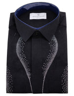 Serpico Men’s Rhinestone Dress Shirt.(FFF)