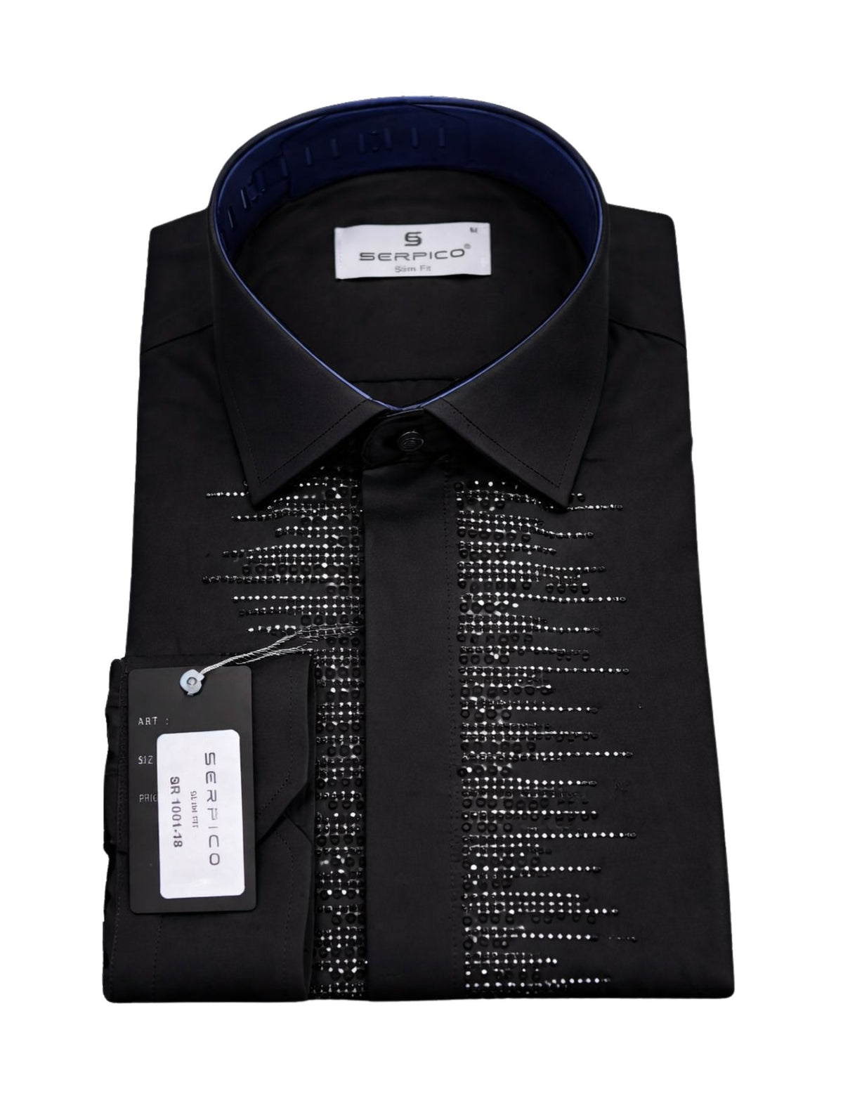 Serpico Men’s Rhinestone Dress Shirt.(FFF)