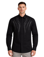 Serpico Men’s Rhinestone Dress Shirt.(FFF)