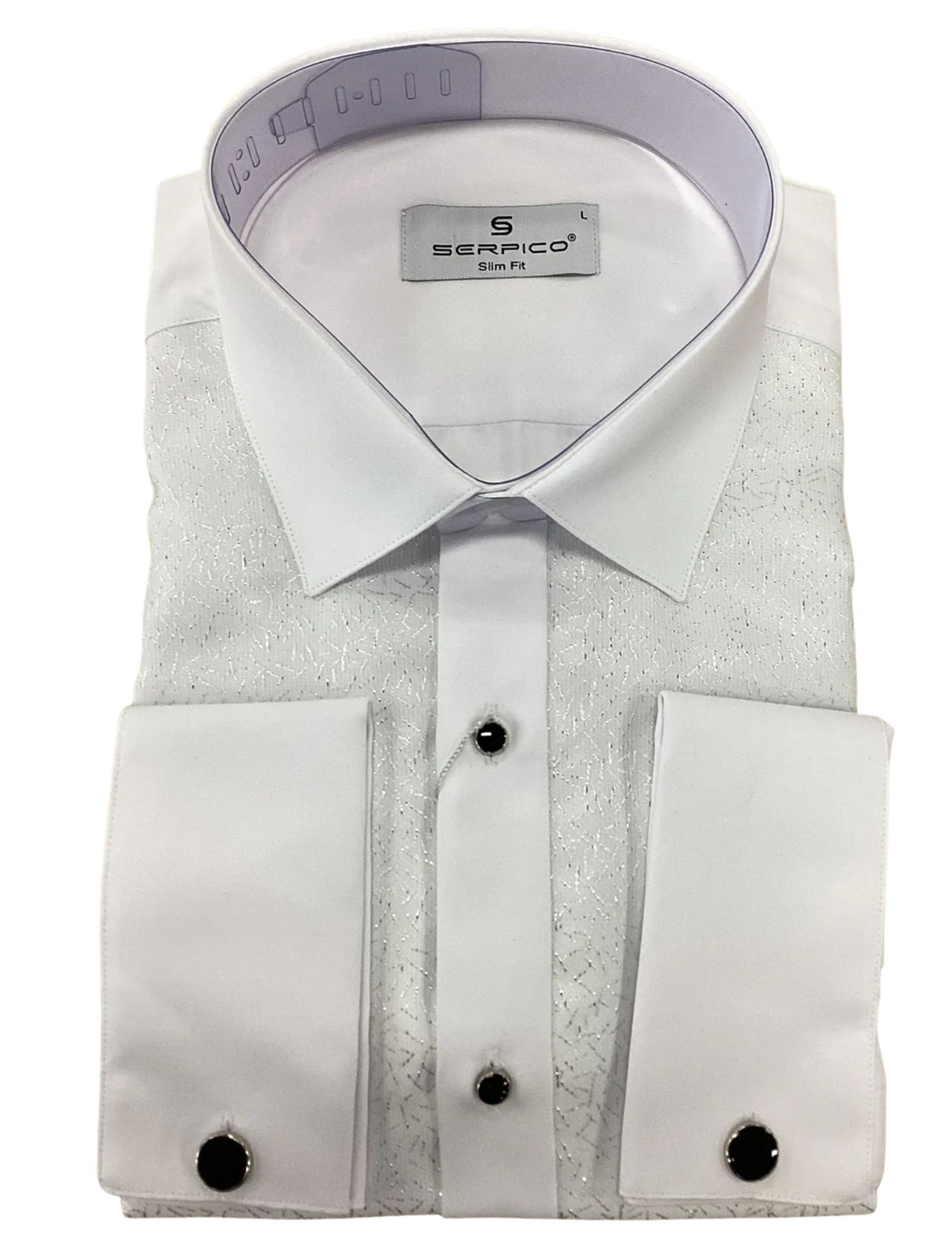 Serpico Men’s Rhinestone Dress Shirt.(FFF)