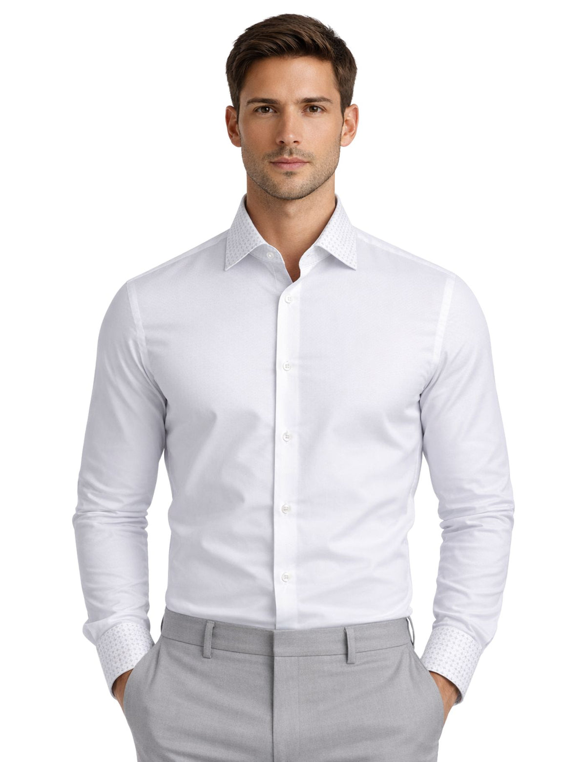Serpico Men’s Rhinestone Dress Shirt.(FFF)