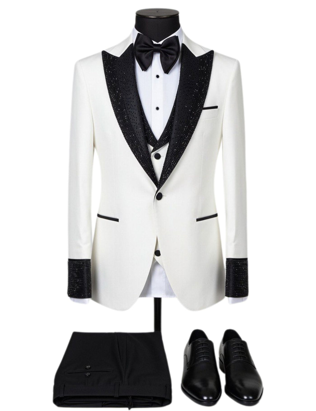 Suit Sartoria Men’s Three-Piece Suit + Bow tie