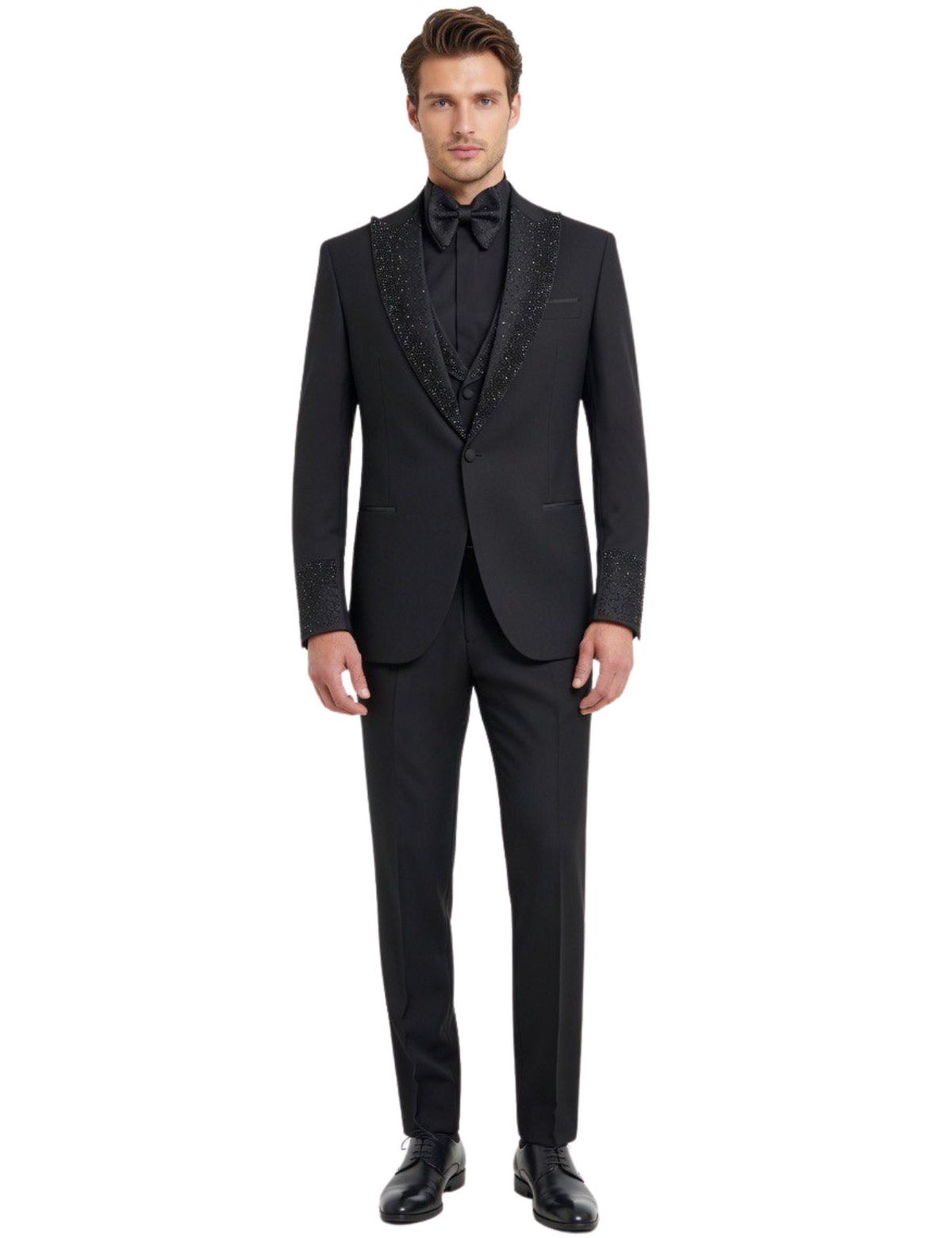 Suit Sartoria Men’s Three-Piece Suit + Bow tie