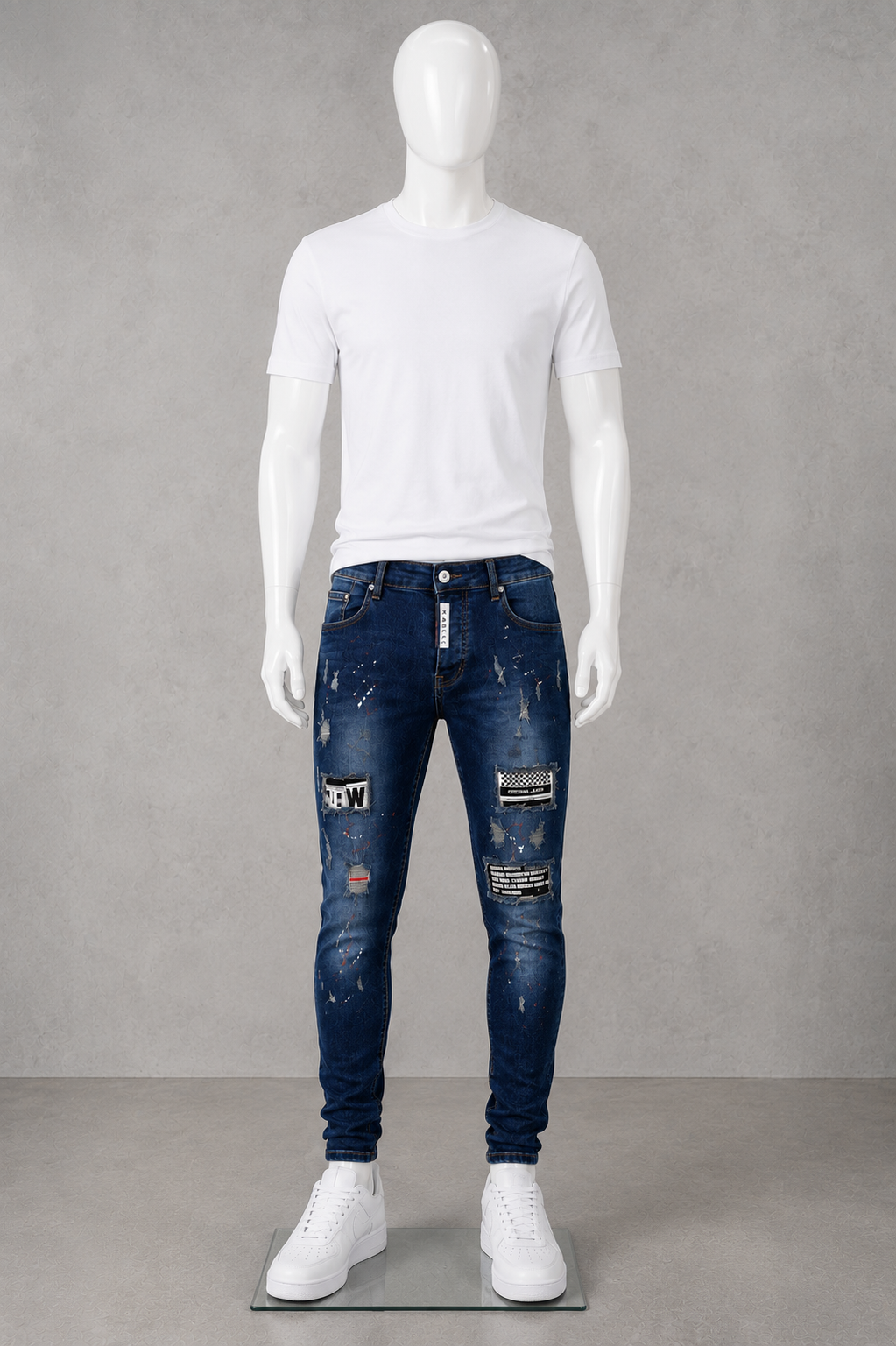 DNM Skinny Fit Jeans Pants.(FFFF)