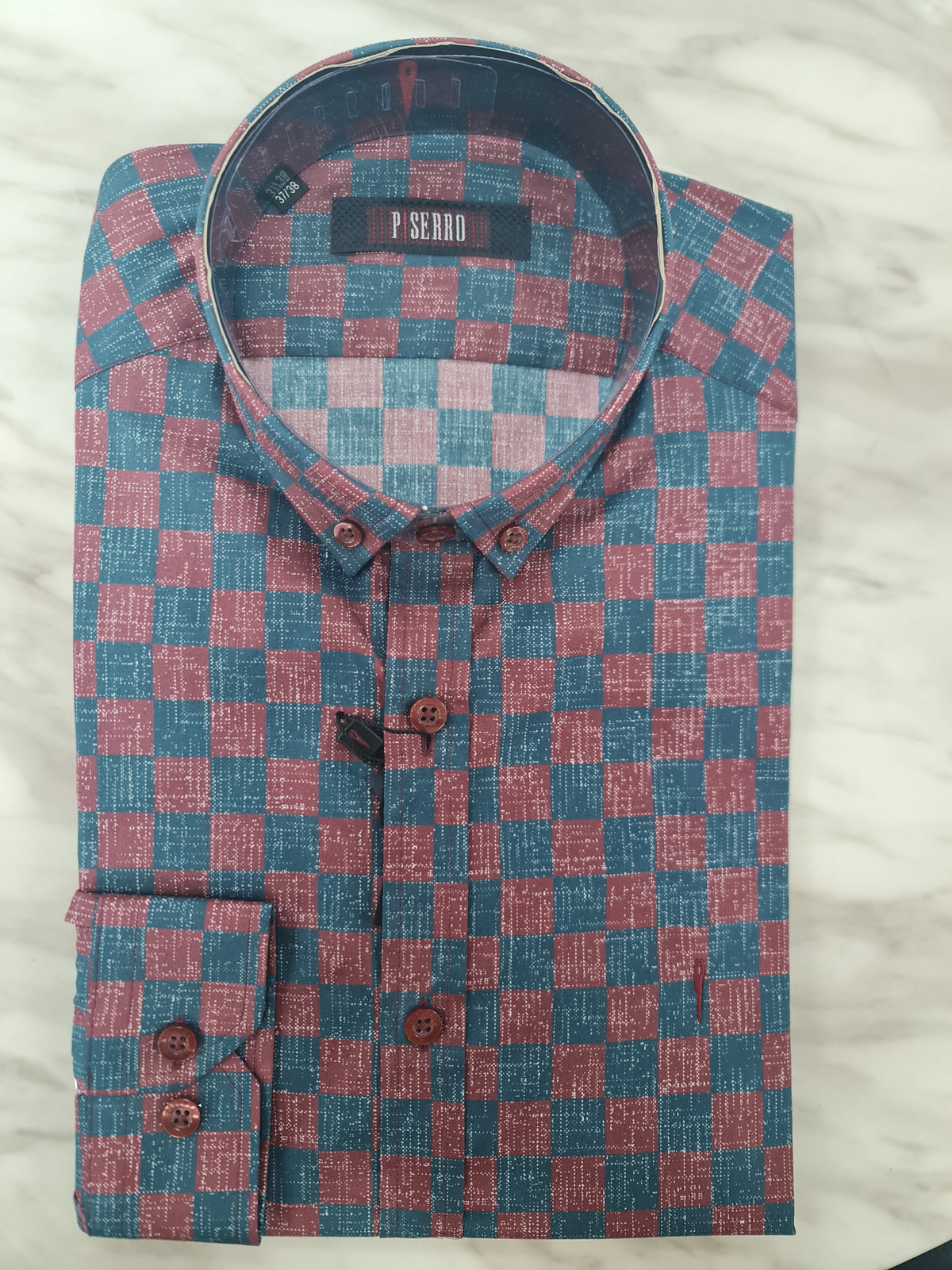 Piserro Men's Patterned Shirt
