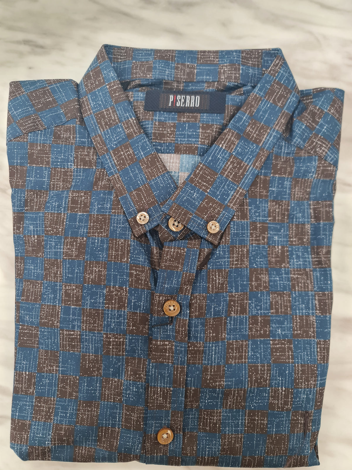 Piserro Men's Patterned Shirt
